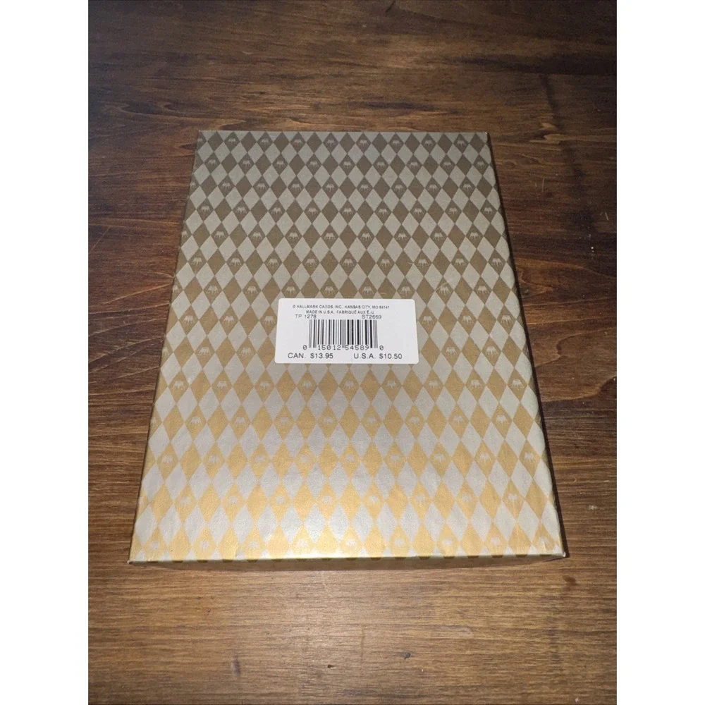 Vintage NOS Hallmark Fine Writing Papers With Envelopes Gold Embossed In Box